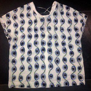 Bimba Y Lola White T-Shirt with Blue